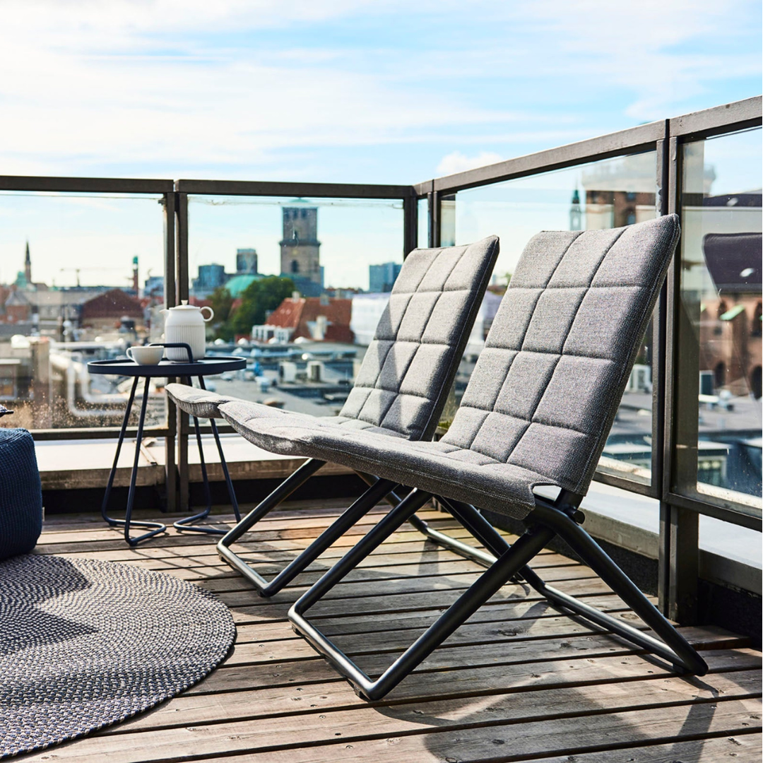 Muebles de exterior para balcones y terrazas pequeñas