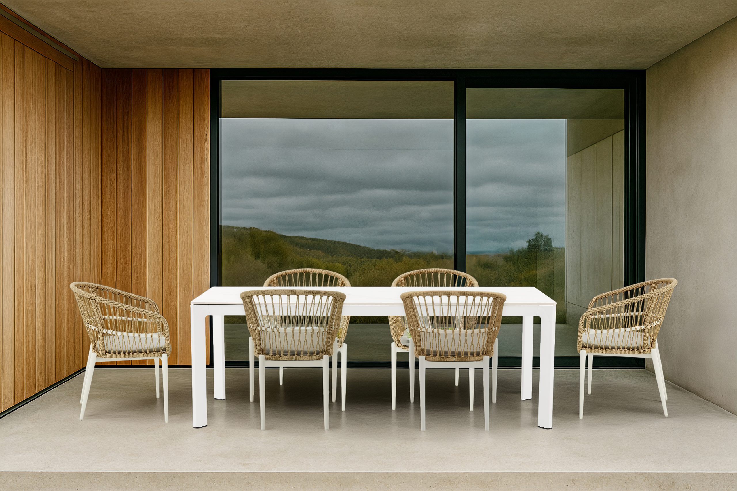 Muebles y decaoración para terraza inspirada en Donostia